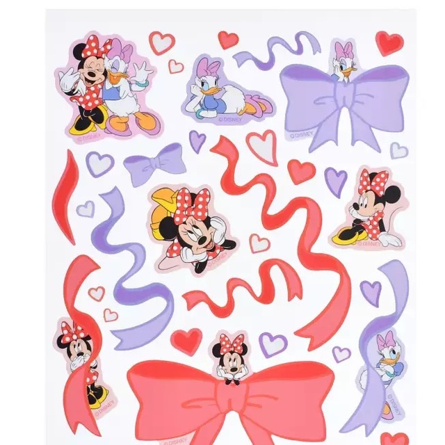 ミニー＆デイジー シール・ステッカー リボン Sticker Collection 350円