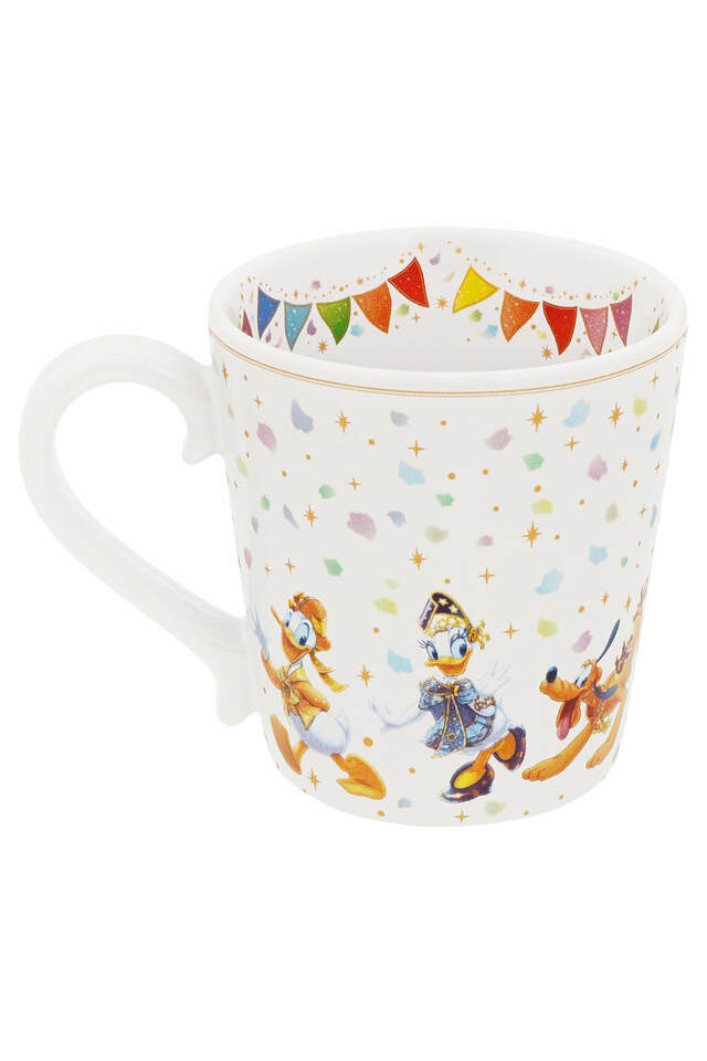 マグカップ 2,100円｜東京ディズニーリゾート40周年“ドリームゴーラウンド”グランドフィナーレ スペシャルグッズ｜発売日：2024年1月23日（火）｜販売店舗：東京ディズニーランド「グランドエンポーリアム」、東京ディズニーシー「エンポーリオ」