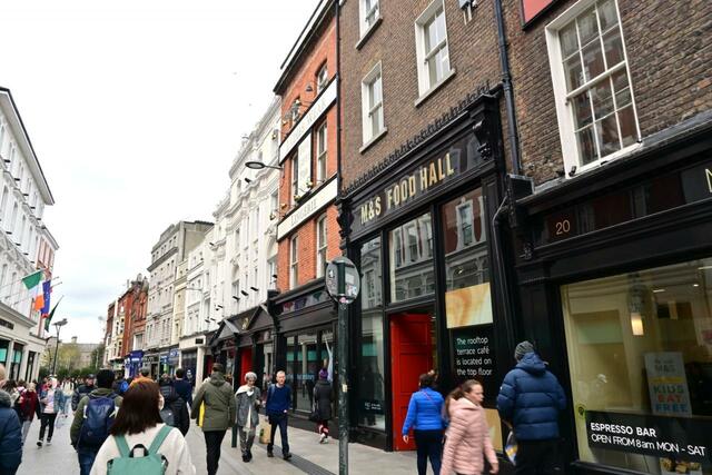 アイルランドの首都ダブリンの街並み。大き過ぎず小さすぎず、散歩が楽しい規模