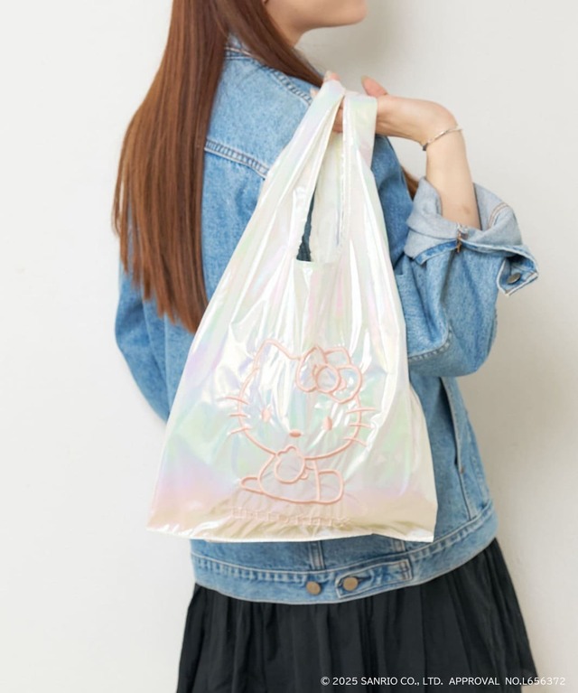 【BIRTHDAY BAR×サンリオキャラクターズ】オーロラ生地にキャラクターを溶け込ませた、ちょっぴり大人なデザインのエコバッグ