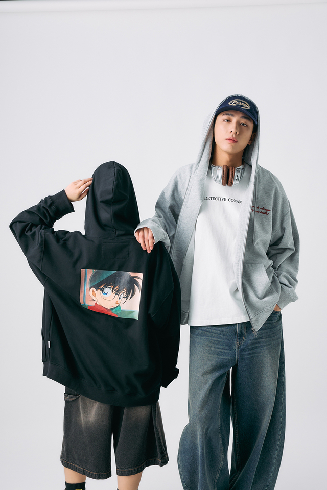【PBLIM×名探偵コナン】アソートリンガーTシャツ（全3種）／￥5,500（税込）・バックプリントＴシャツ（全2種）／￥5,500（税込）・ZIPパーカー（全2種）／￥8,250（税込）