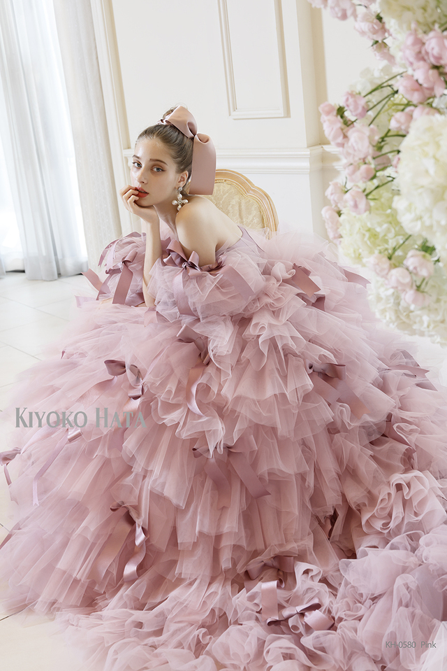KIYOKO HATA（キヨコハタ）新作ウェディングドレス　KH-0580_Pink