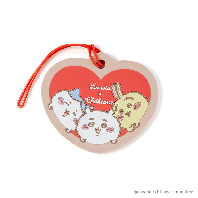 「Lovisiaちいかわラバーミラー」ちいかわ＆ハチワレ＆うさぎ