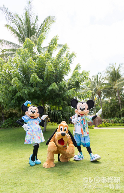 会いたかったミッキーとミニーとの3ショット