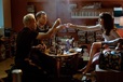 Simon (Jonny Lee Miller), Renton (Ewan McGregor) and Veronika (Anjela Nedyalkova) drinking in SimonÕs flat in TriStar PicturesÕ T2 TRAINSPOTTING
