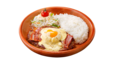 「ベーコンエッグベネバーグディッシュ」＜価格：S 1,320円/M 1,500円/L 1,790円＞【びっくりドンキーに「月見てりたまマヨバーグディッシュ」や「月見デザート」が登場！びくドンの“月見メニュー”は見逃せない！】