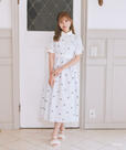 ミッキー/ストライプ総柄ワンピース ¥19,900