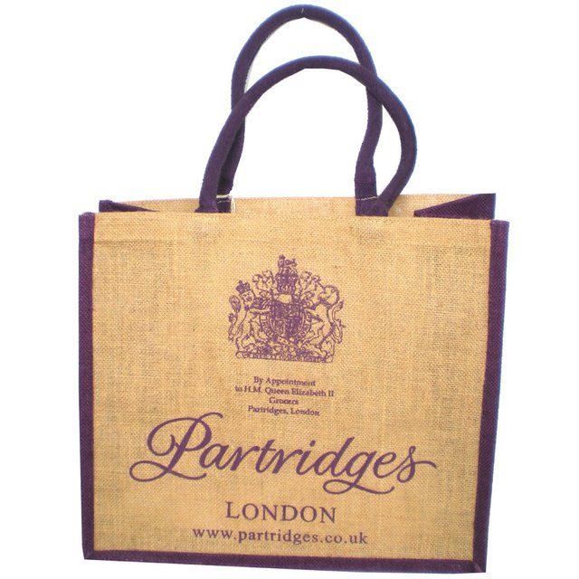 エリザベス女王御用達の食料品「Partridges」の エコバッグ