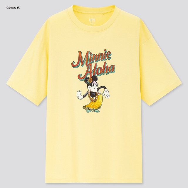 【WOMEN】ミッキー アロハ UT（半袖・リラックスフィット）¥990