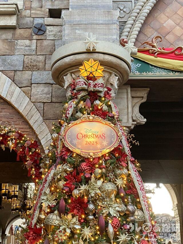 ディズニーシーのクリスマデコレーション