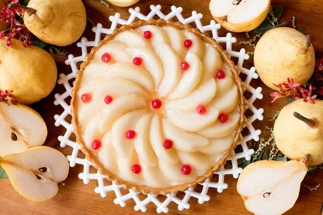 「新潟県しろね産 “ル レクチエ（洋梨）”のタルト」