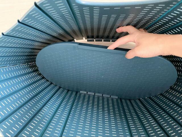 【seiei（セイエイ）のランドリーバスケット】畳み方：底面が簡単に外れます