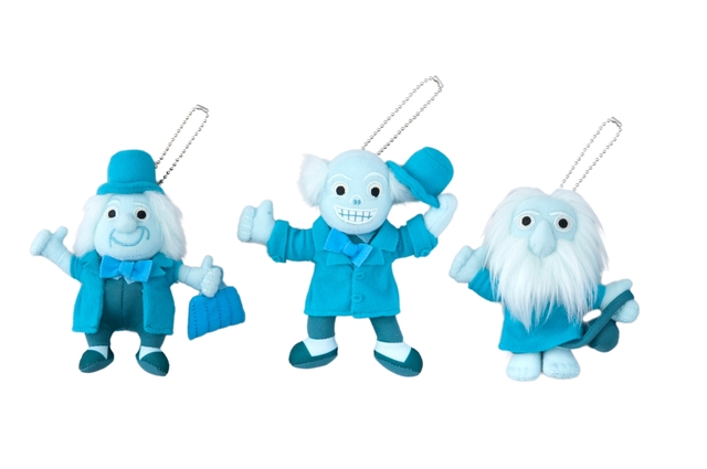 ぬいぐるみバッジセット ¥3,600 ※長さ約12～14cm（TDLアトラクション「ホーンテッドマンション」ヒッチハイクするゴースト）｜東京ディズニーランド「Celebrate! Tokyo Disneyland」スペシャルグッズ（2018年）