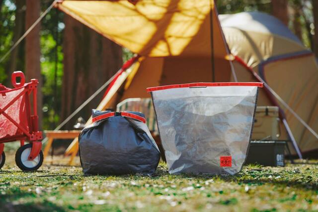 使用イメージ【hinata「アウトドアトラッシュバッグ」】