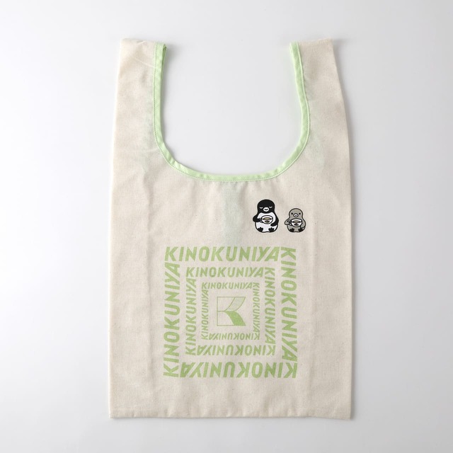 【紀ノ国屋 Suicaのペンギン コットンバッグ】淡い色合いがかわいいライトグリーン