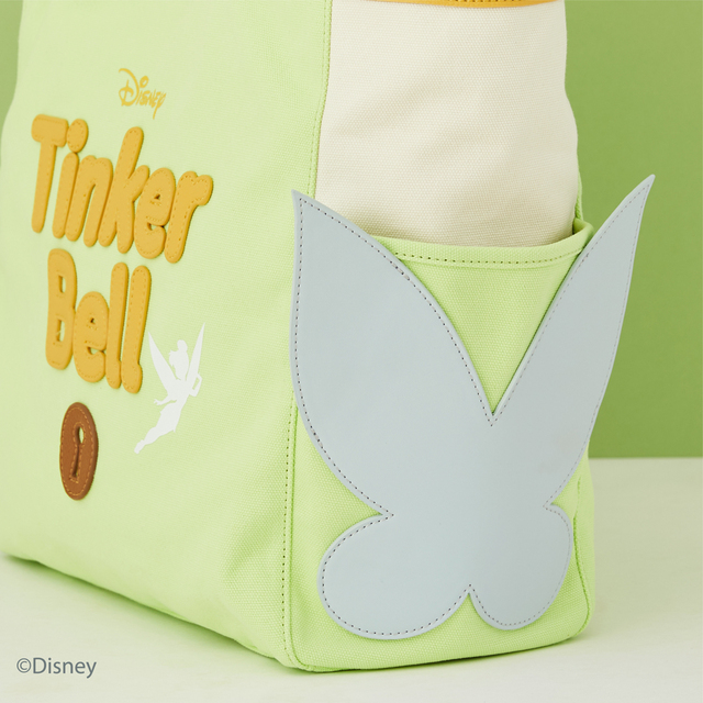 「ティンカー・ベル」をイメージしたトートバッグ：￥14,300【Disney Collection / d fashion × Samantha Thavasa】