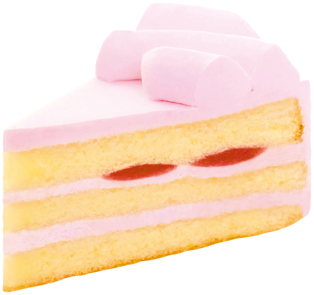 「あまおう苺ケーキ」2個セット、税込500円【FUJIYA CAKE’s STAND】