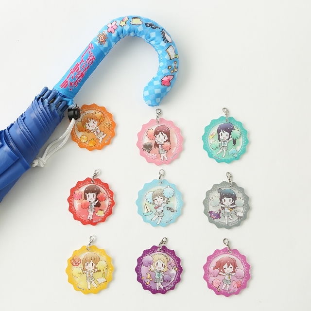 トレーディングアンブレラマーカー（アクリルキーホルダー付き）各￥500＋税　※傘は別売り