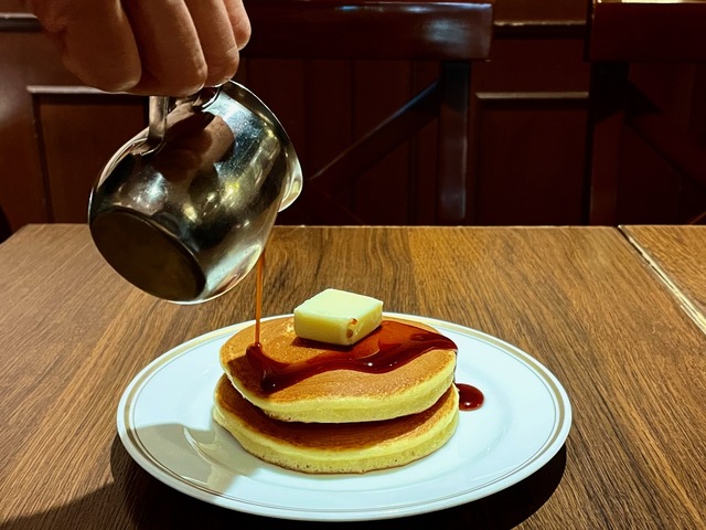 【シビタス】自分でシロップをかけるスタイル。「おかわりしたい方は申し出てください」