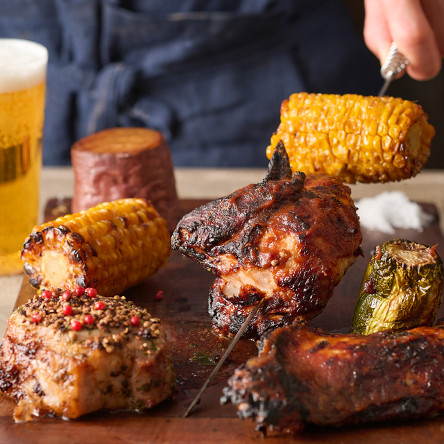 「キハチシェフズBBQ」＜価格：6,500円（税込）／フリードリンク90分付き：8,500円（税込）＞【旬の桃に溺れそう！キハチのスペシャルな“桃”のアフタヌーンティーで贅沢なひととき】