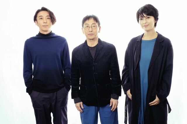左から）高橋一生、野田秀樹、松たか子