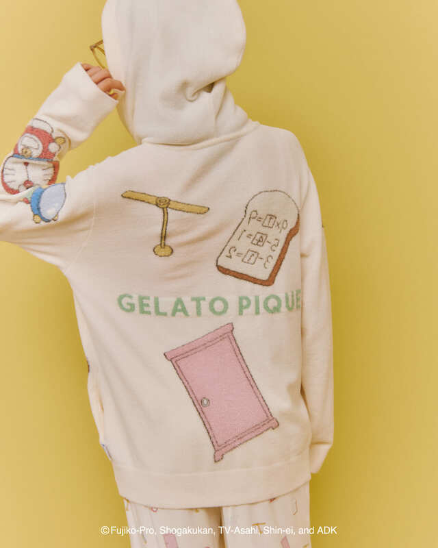 【ドラえもん meets GELATO PIQUE】「【ドラえもん】【レディース】ジャガードパーカ」￥13,420