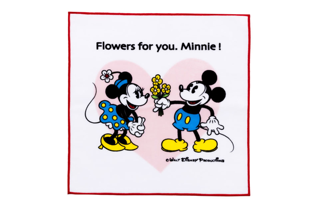 70'S復刻ディズニー タオルハンカチ ミッキー＆ミニー｜990円（ 税込）