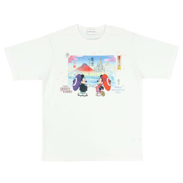 Tシャツ 3,000円|東京ディズニーリゾート「和をテーマにしたミッキーマウスとミニーマウスのグッズ」|販売店舗:東京ディズニーランド「グランドエンポーリアム」、東京ディズニーシー「スリーピーホエール・ショップ」|発売日:2026年6月4日(木)