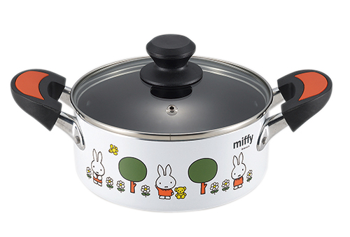 【ミッフィー】アルミ両手鍋18cm　4,400円(税込)