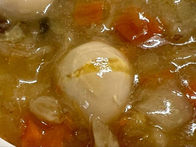 【サンコー 炊き立て丼 トップバリュベストプライス 中華丼】商品によっては卵が破裂する場合もあるので注意