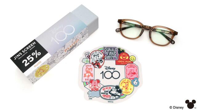 JINS SCREEN / Disneyデザインシリーズ ¥5,500|Disney 100 アイウエアコレクションby JINS