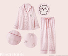 【PEACH JOHN】「ちいかわ裏起毛サテンシャツパジャマ」価格：6,578円（税込）