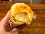 【24 sweets shop プチクレープ　クレープブリュレ】ブリュレのとろっとした食感とクレープのもちっと食感の組み合わせが美味しい