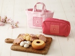 「桜スイーツバッグ／桜スイーツポーチ」＜価格：1,598円（税込）／1,620円（税込）＞【紀ノ国屋「桜スイーツバッグ」＆「桜スイーツポーチ」がオンラインストアで先行販売！店舗販売は3月1日スタート！】