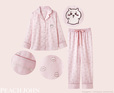 【PEACH JOHN】「ちいかわ裏起毛サテンシャツパジャマ」価格：6,578円（税込）