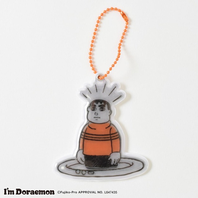 【ドラえもん「I’M DORAEMON POP-UP STORE」】リフレクトキーホルダー　825円／ジャイアンのユニークなグッズがたっぷり