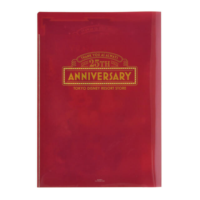 【東京ディズニーリゾート店限定】ミッキー＆フレンズ クリアファイル 2ポケット 東京ディズニーリゾート店25周年記念 650円