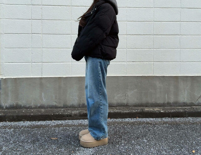 中綿がたっぷり入っているので暖かい！