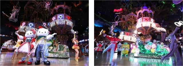 2014年に上演したパレードの様子。今年もクリスマスにふさわしいショーを上演