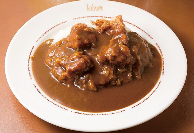厳選カレーチェーン店／ラホール　  カラ揚げカレー（日本風） 750円