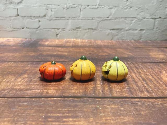 【ナチュラルキッチン】オブジェ積みカボチャオレンジ・カボチャオブジェSオレンジ・カボチャオブジェSグリーン／各税込110円
