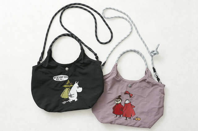 【moomin ムーミン リッチな刺繍の2wayバッグ】価格は6,050円（税込）。サイズはサイズ：約W35/24×H22×D12cm。