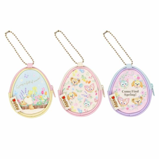 ポーチセット 3,400円｜東京ディズニーシー「ダッフィー＆フレンズのカム・ファインド・スプリング！」スペシャルグッズ｜発売日：2024年4月1日（月）