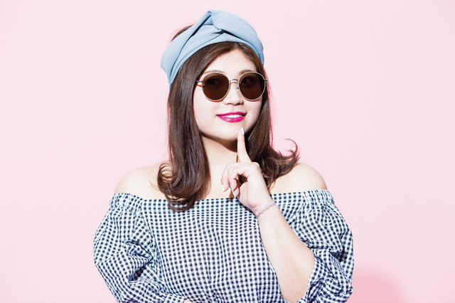 ガーリー系サングラス