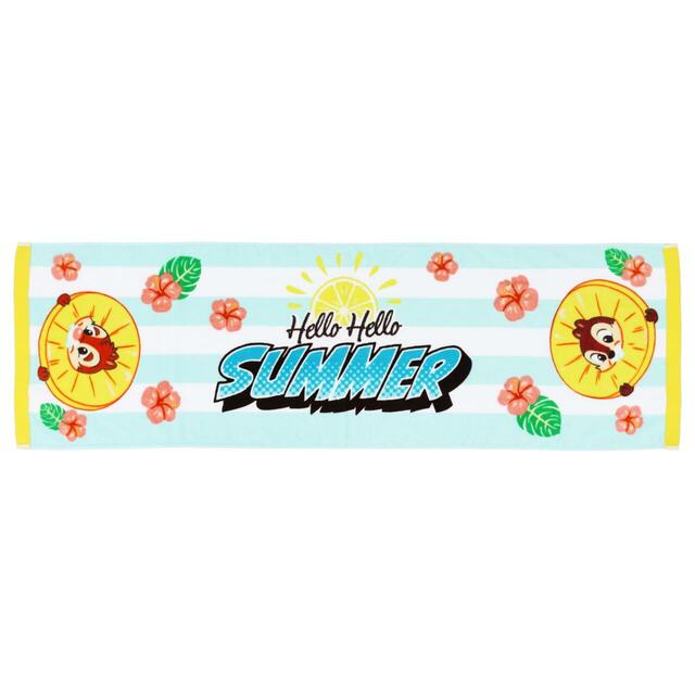 フェイスタオル 2,300円｜夏の東京ディズニーリゾート「Hello Hello SUMMER!」グッズ｜販売店舗：東京ディズニーランド「グランドエンポーリアム」、東京ディズニーシー「タワー・オブ・テラー・メモラビリア」｜発売日：2026年6月11日（木）