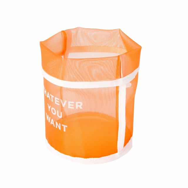 【Francfranc（フランフラン）】クラルテ メッシュバスケット  オレンジ Sサイズ