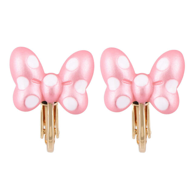 イヤリング 1,800円｜東京ディズニーリゾート「ミニーの日」グッズ｜販売店舗：東京ディズニーランド「グランドエンポーリアム」、東京ディズニーシー「タワー・オブ・テラー・メモラビリア」｜発売日：2025年3月2日（日）