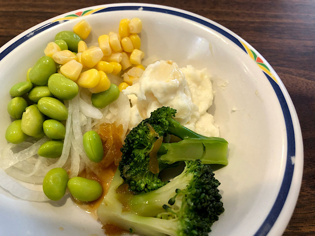 【ステーキガスト　[単品]ランチ健康サラダバーフルセット】サラダもおかわり　いつもより野菜をたくさん摂れて嬉しいです