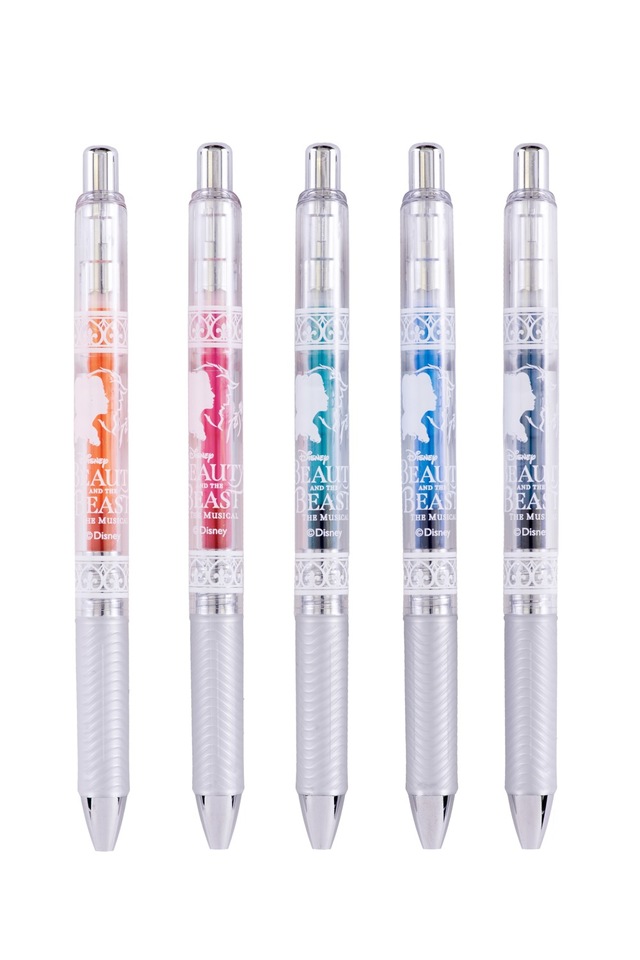 ペンセット5色 2,200円｜サイズ：W60㎜×H150㎜(パッケージ入り）｜劇団四季 ディズニーミュージカル『美女と野獣』東京ディズニーリゾート内舞浜アンフィシアター公演オリジナルグッズ