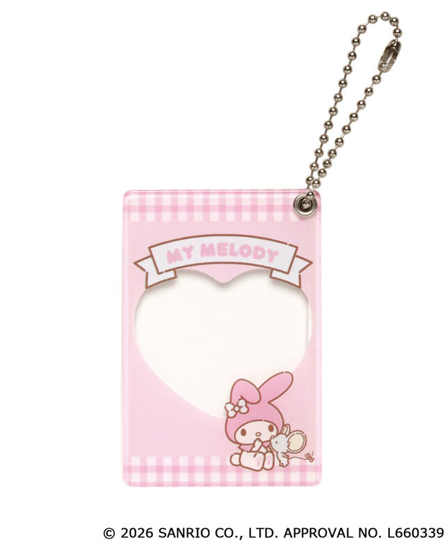 【サンリオ カプセルトイ「いつも一緒フレームキーチェーン Part.1」】マイメロディ